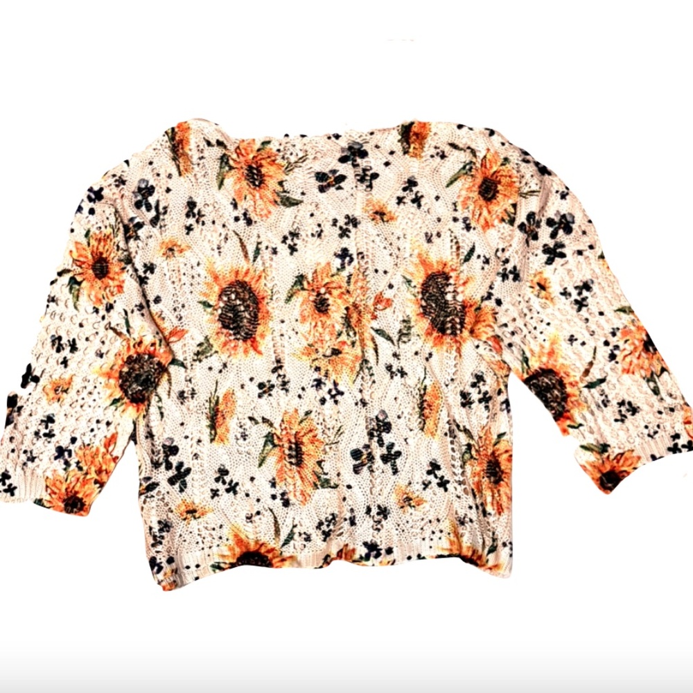 Sunflower long sleeves knit top size XL - Picture 7 of 9